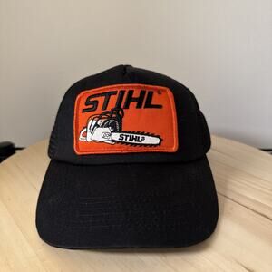 STIHL Patch Snapback Hat Cap Trucker Mesh Outfitters Apparel Chainsaw Worker